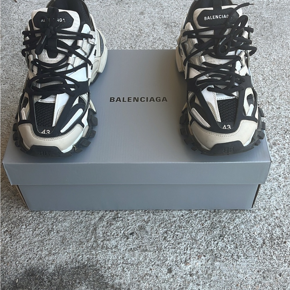 Balenciaga Black and White Sneakers